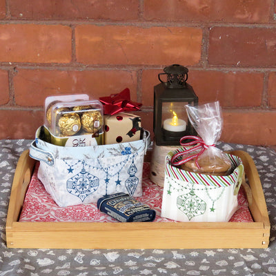 StitchSoup Machine Embroidery in the hoop ITH Christmas Baskets