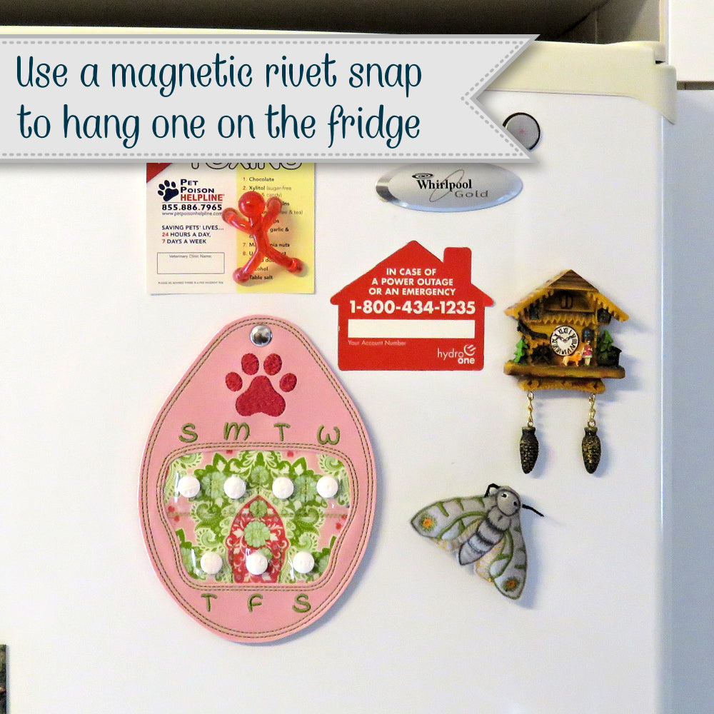 StitchSoup Machine Embroidery in the hoop ITH Pet Pill Pockets