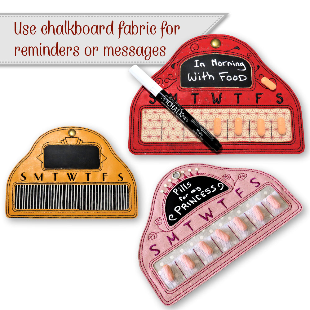 StitchSoup Machine Embroidery in the hoop ITH Pill Pockets