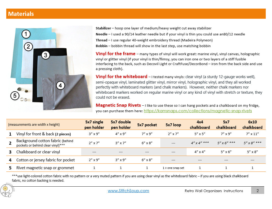 Retro Organization Set