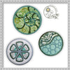 Machine embroidery applique circles