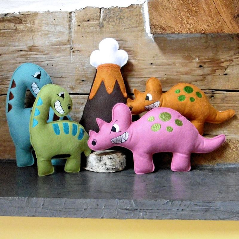 Stuffed Felt Dinosaurs