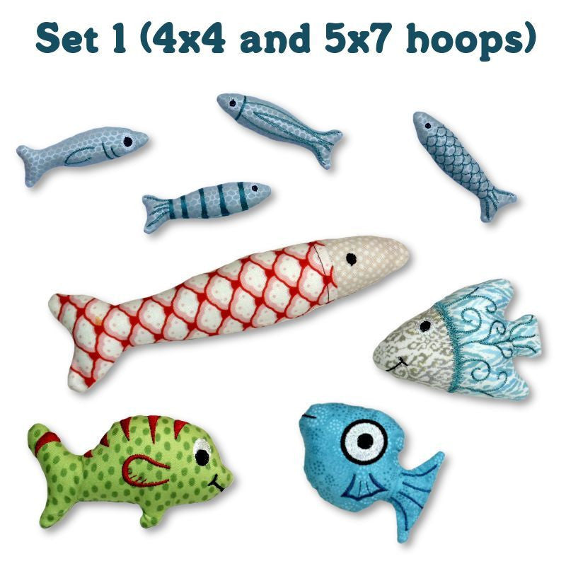 Cute Little Fish Machine Embroidery Design