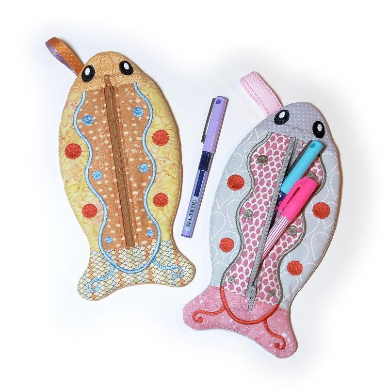  Outus Fish Shaped Pencil Case with Padded Foam Lining and Cute  Fish Pens : Arts, Crafts & Sewing