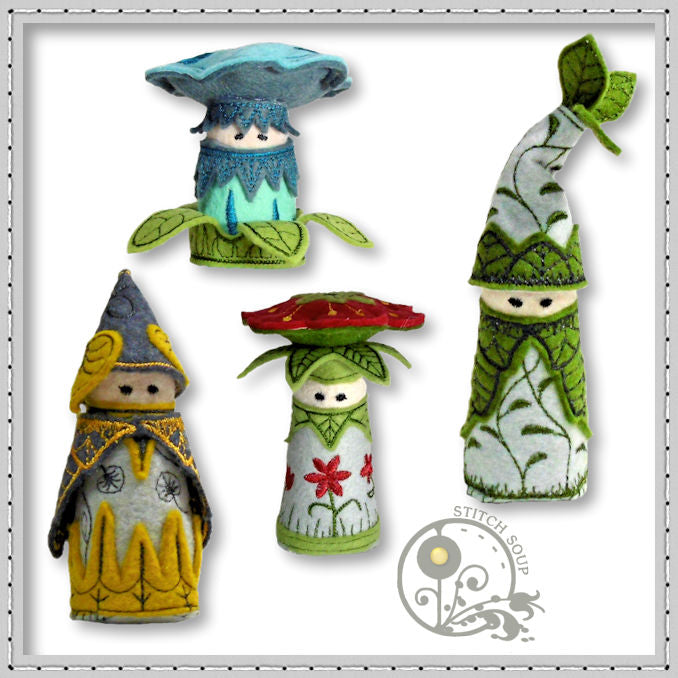 StitchSoup machine embroidery in the hoop ITH gnomes
