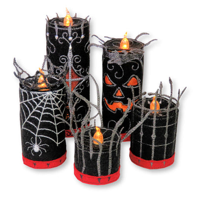 StitchSoup Machine Embroidery in the hoop (ITH) Halloween Candles