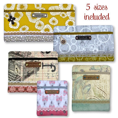 Lace Accent Zipper Pouch