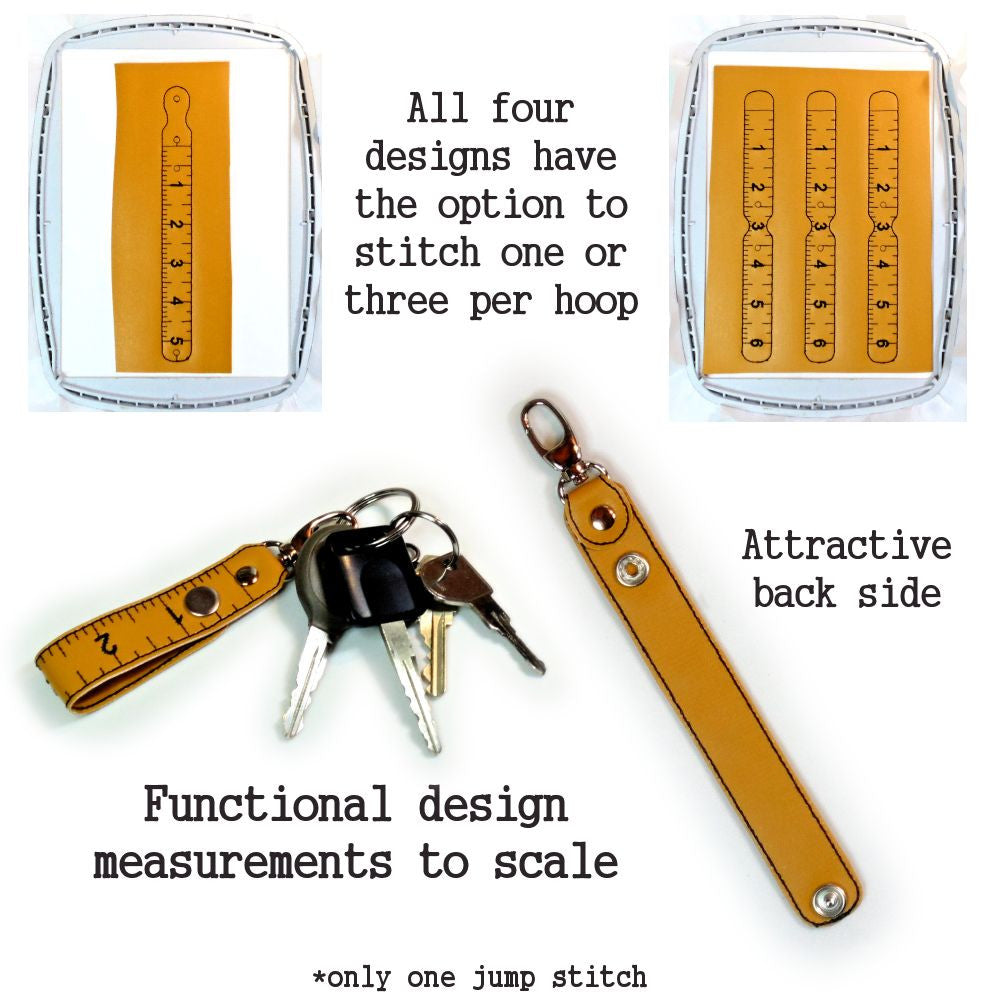 Measuring Tape Keyring - StitchSoup