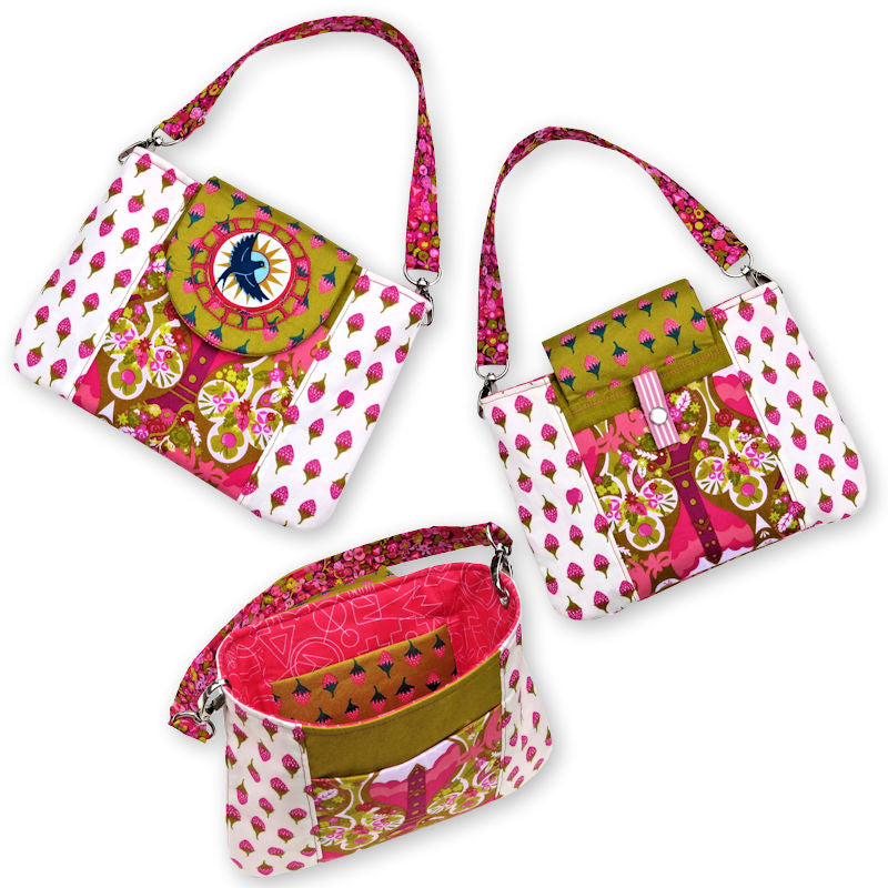 StitchSoup Machine Embroidery in the hoop (ITH) purse