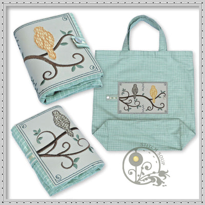 StitchSoup Machine Embroidery Folding Shopping Bags