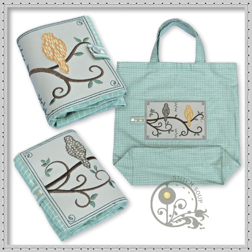 StitchSoup Machine Embroidery Folding Shopping Bags