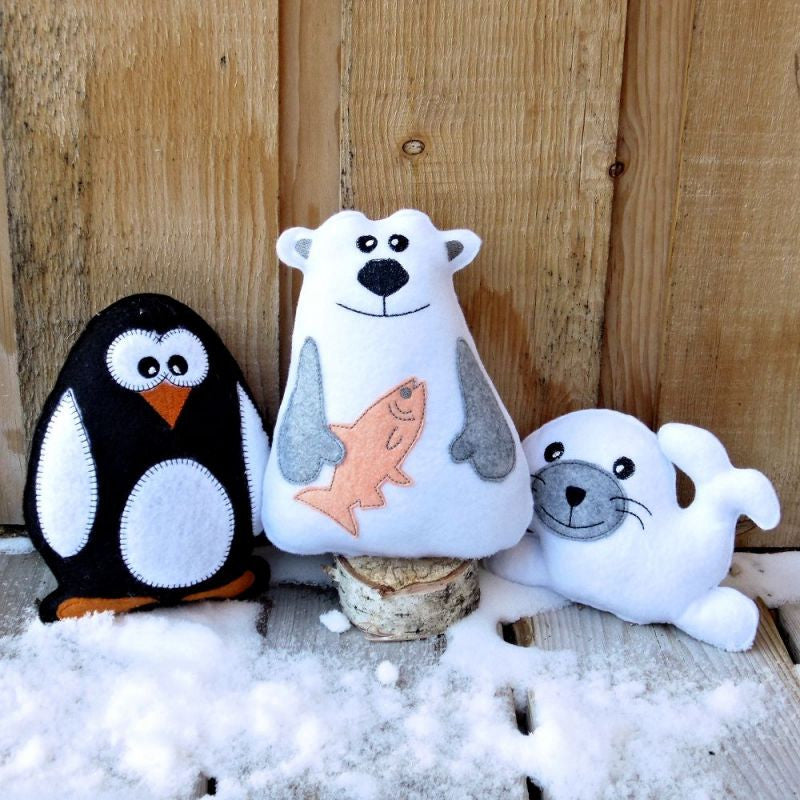 Stuffed Felt Arctic Animals