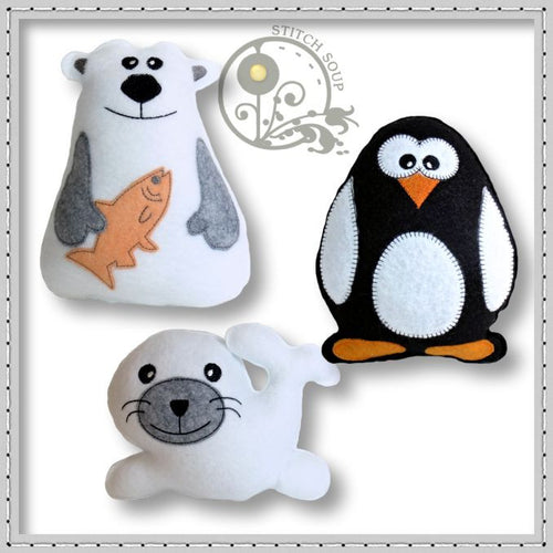 Stuffed Felt Arctic Animals