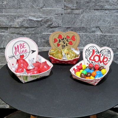 StitchSoup Machine Embroidery In the Hoop (ITH) Valentine Treat Bowls