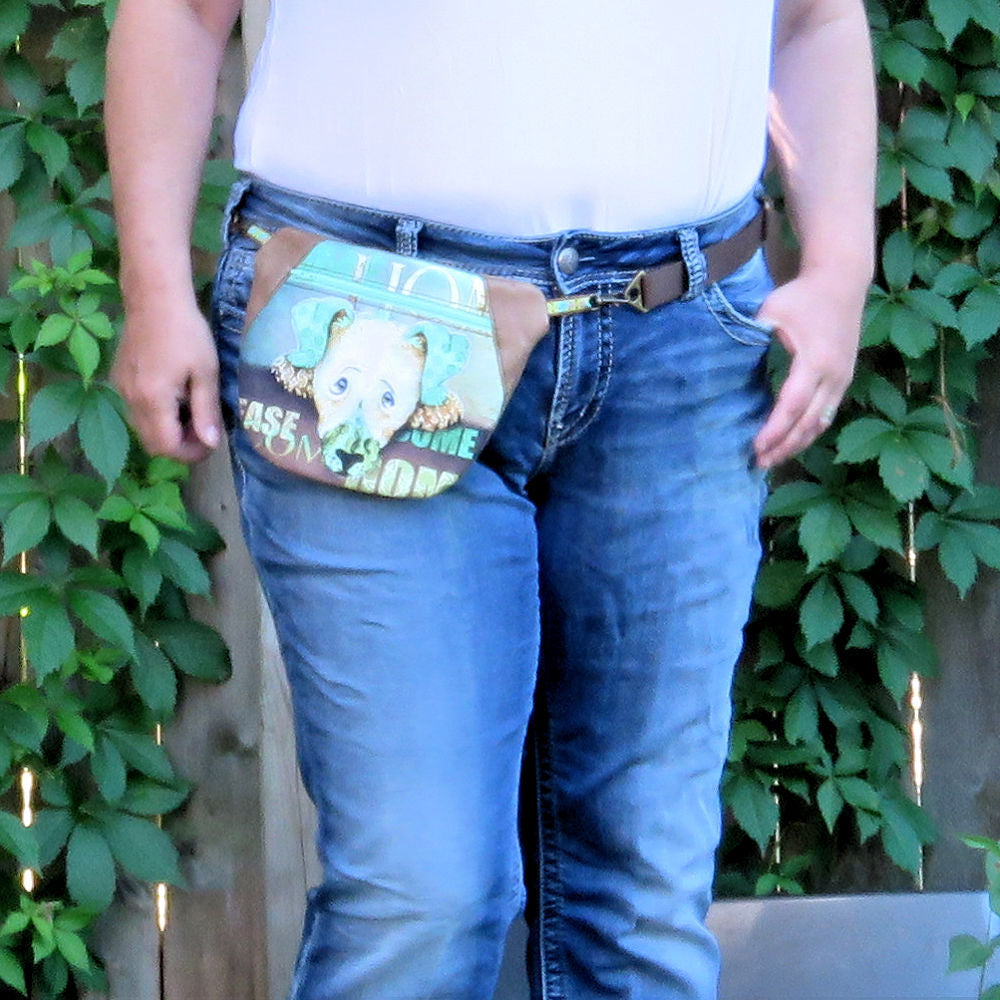 Leather Belt Bag // Kelly Waist Bag Sewing Pattern Review / Handmade Frenzy